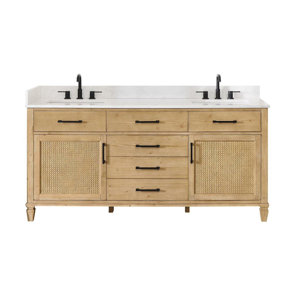 Altair Designs Salome 36"/48"/60"/72"/84" single/double vanity with top - 571036-WF-GW-NM