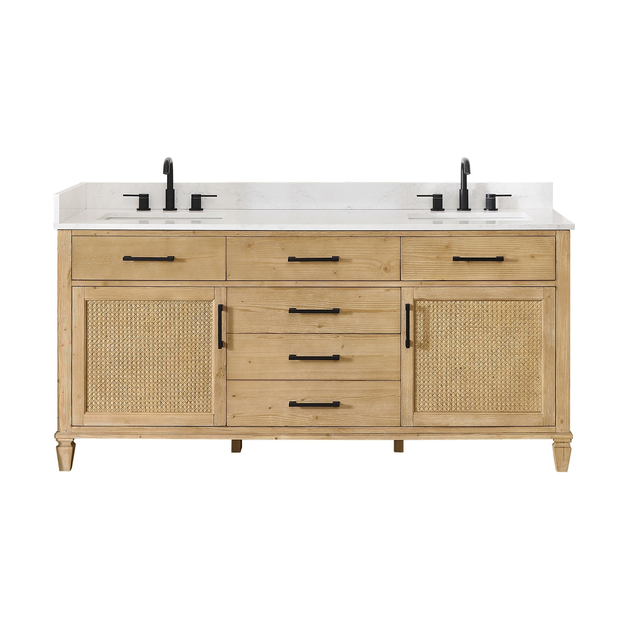 Altair Designs Salome 36"/48"/60"/72"/84" single/double vanity with top - 571036-WF-GW-NM
