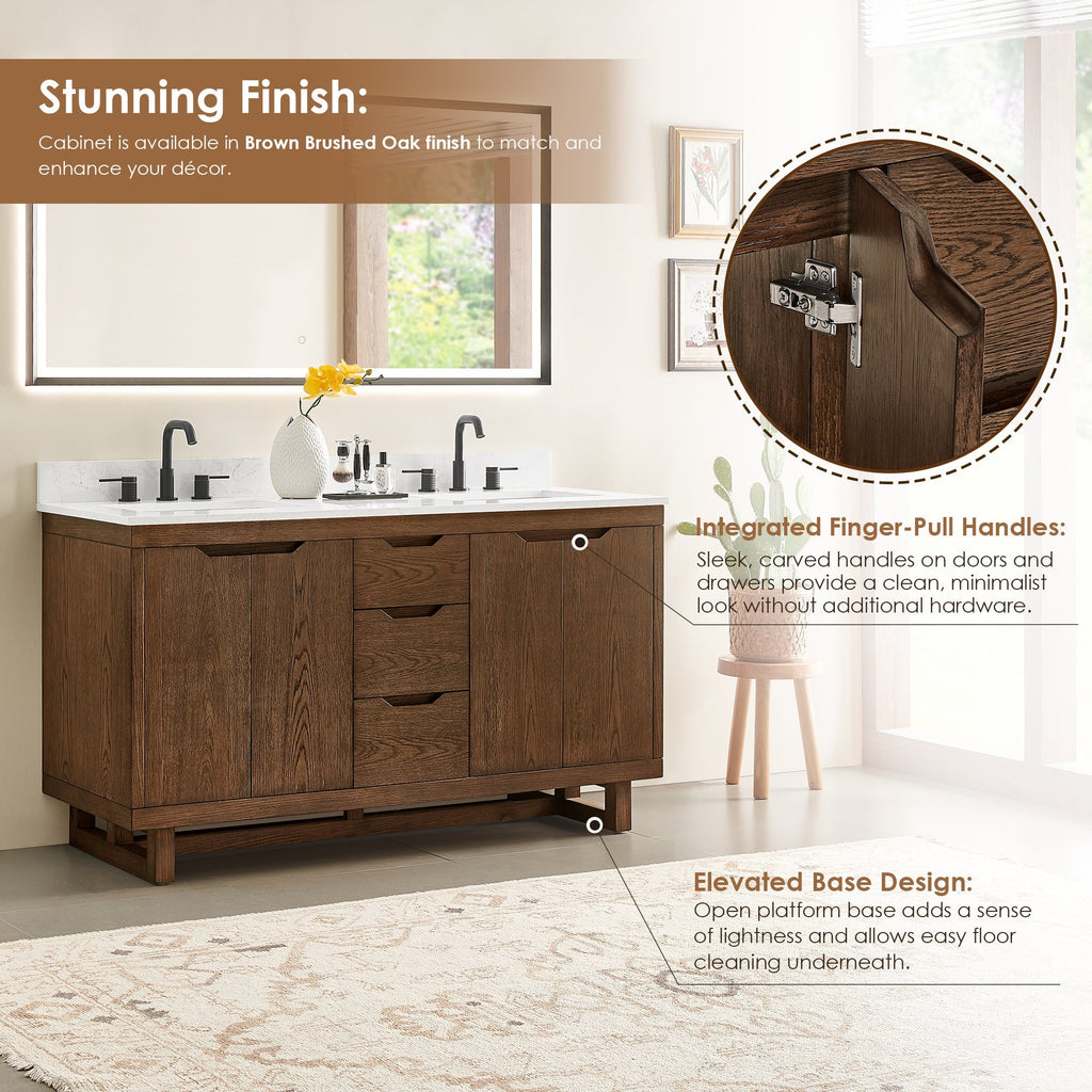 Altair Designs Mowry 36"/48"/60"/72" single/double vanity with top - 573036-BK-GW-NM Price