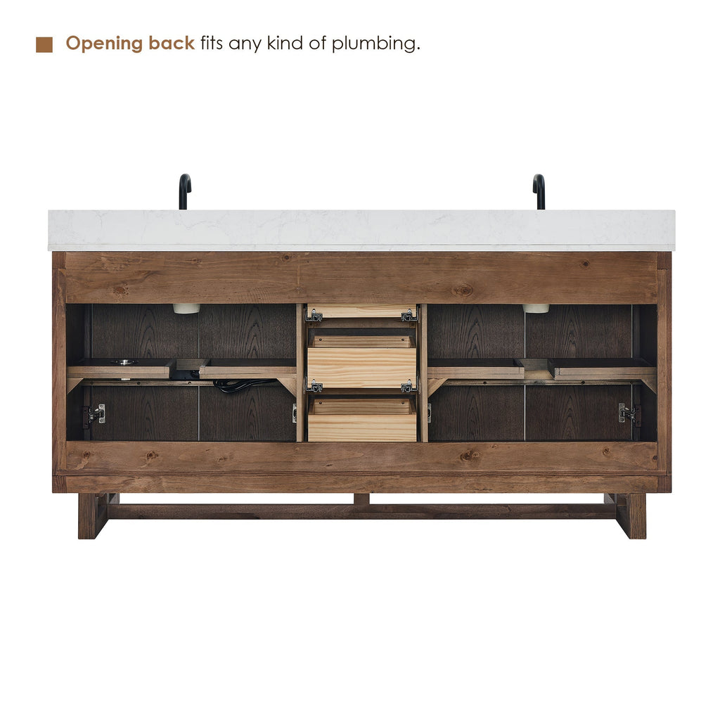 Altair Designs Mowry 36"/48"/60"/72" single/double vanity with top - 573036-BK-GW-NM Price