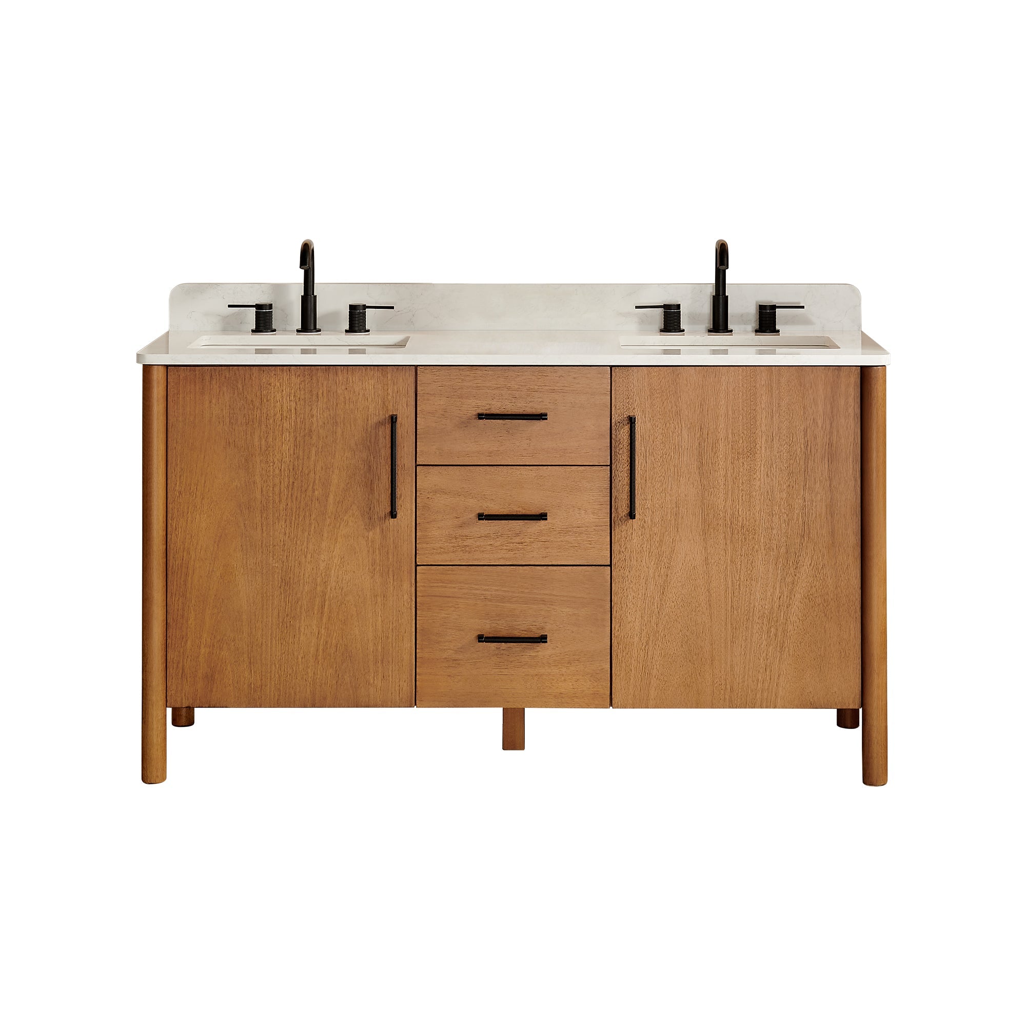 Altair Designs Velora 36"/48"/60"/72" single/double vanity with top - 578036-MB-GW-NM
