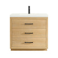 Altair Designs Sigrid 36"/48"/60"/72" single/double vanity with top - 579036-WO-WH-NM