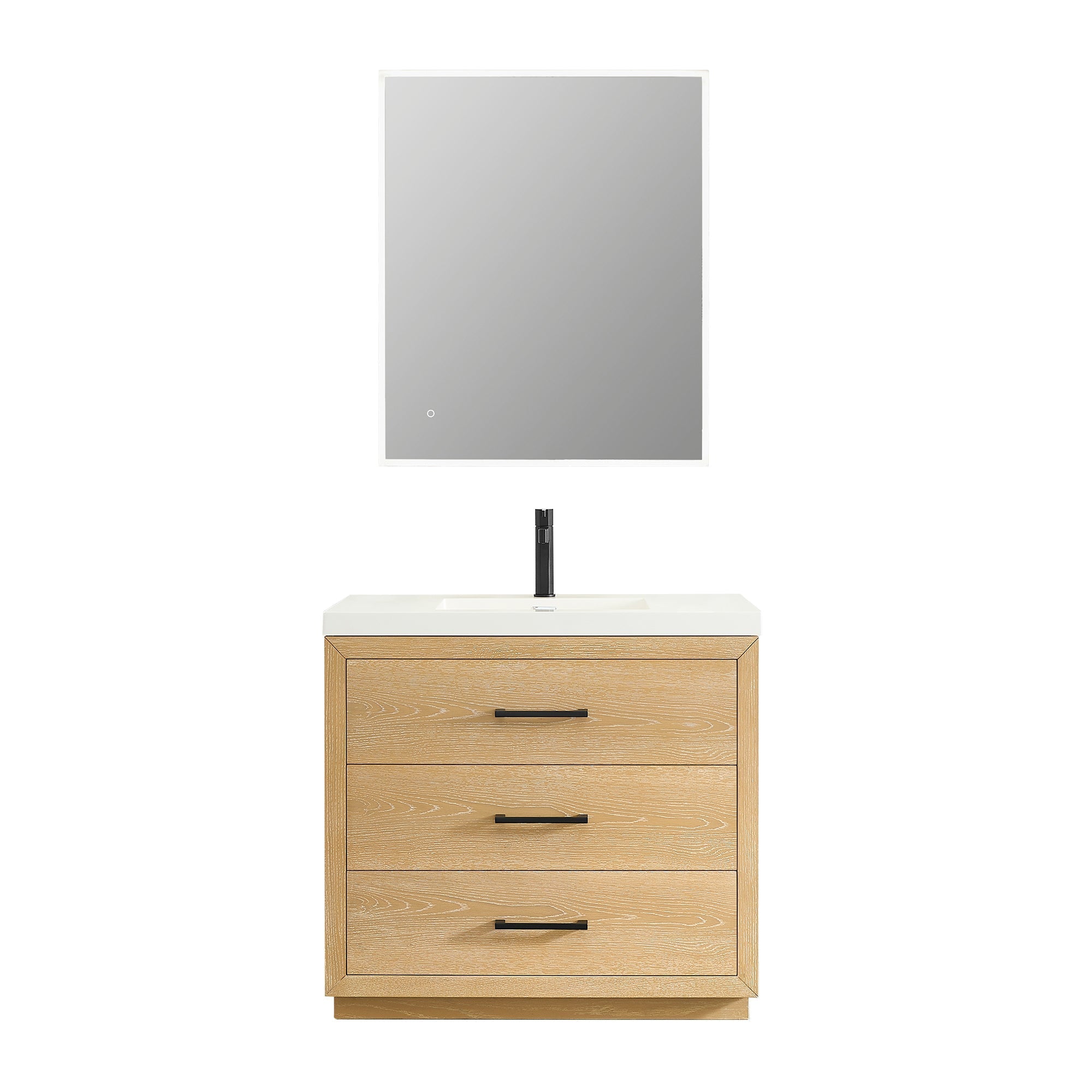 Altair Designs Sigrid 36"/48"/60"/72" single/double vanity with top - 579036-WO-WH-NM