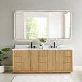 Altair Designs Clayton 84" double vanity with top - 580084-WL-GW-NM