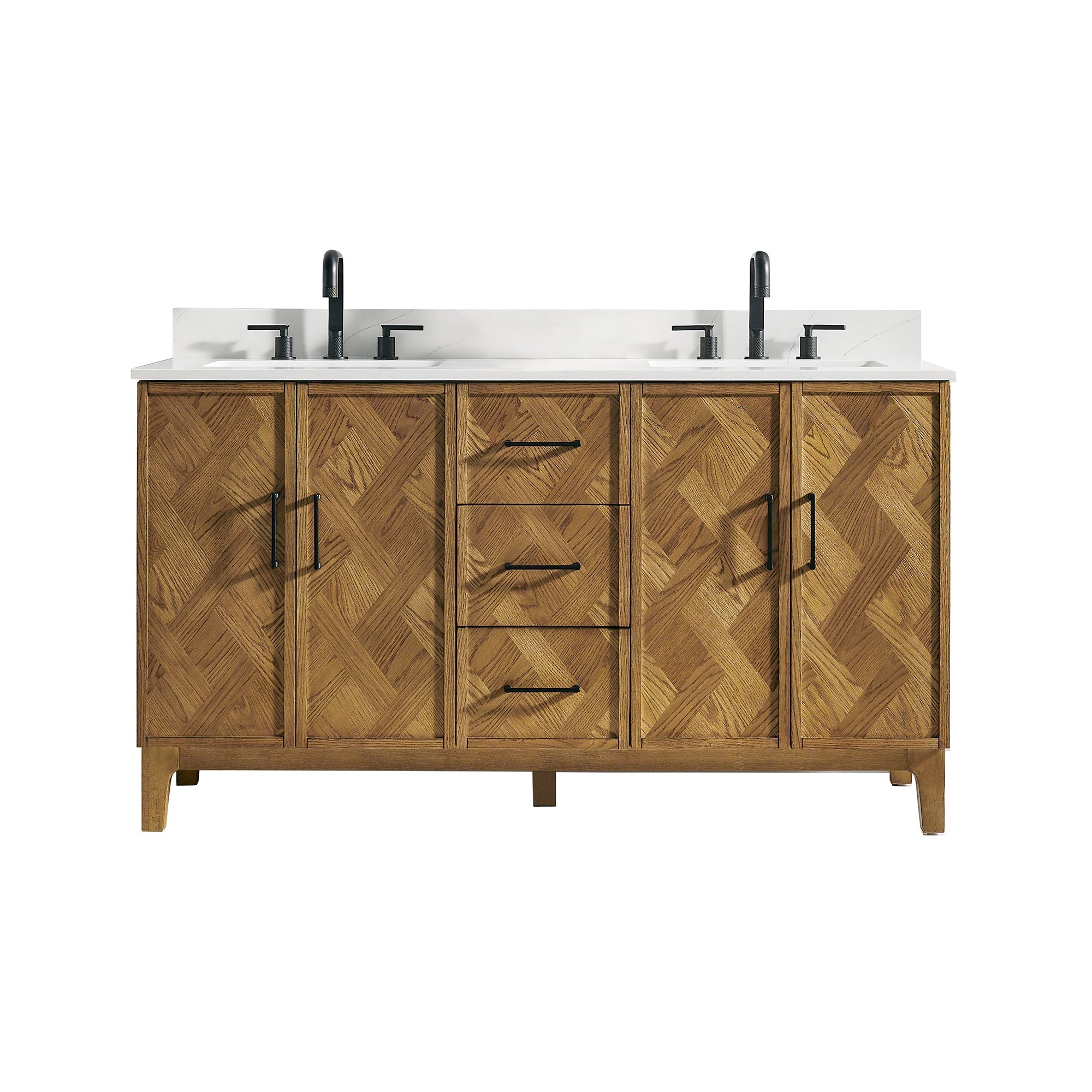 Altair Designs Clara 36"/48"/60"/72" single/double vanity with top - 587036-WB-CTQ-NM
