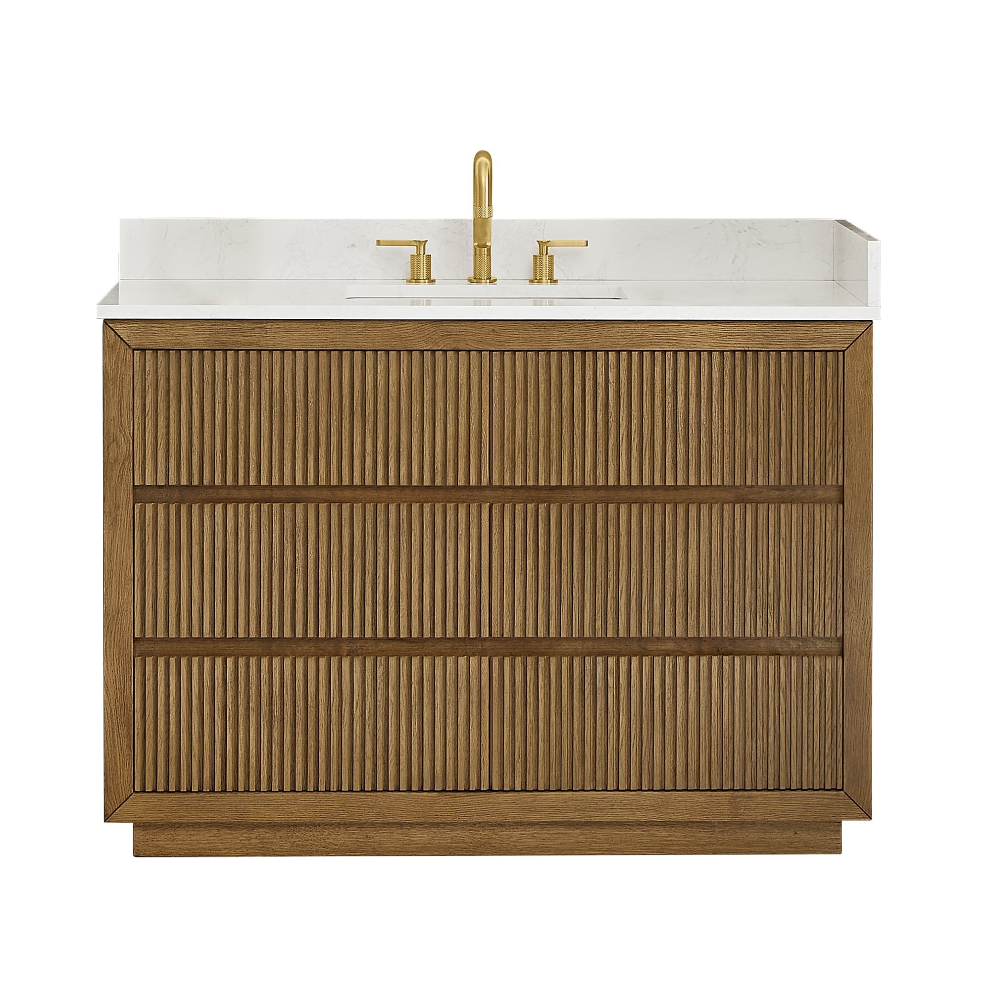 Altair Designs Navan 30"/36"/48"/60"/72" single/double vanity with top - 588030-WB-GW-NM