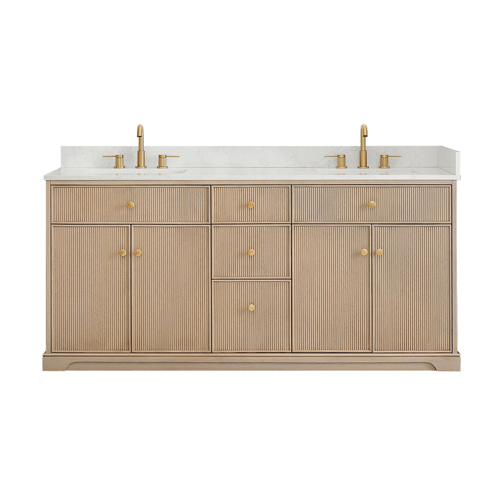 Altair Designs Barnett 36"/48"/60“/72" single/double vanity with top - 589036-NK-GW-NM