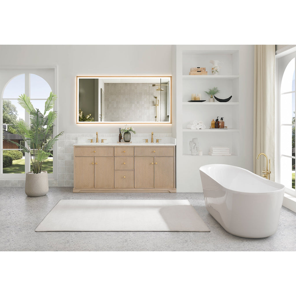 Altair Designs Barnett 36"/48"/60“/72" single/double vanity with top - 589036-NK-GW-NM