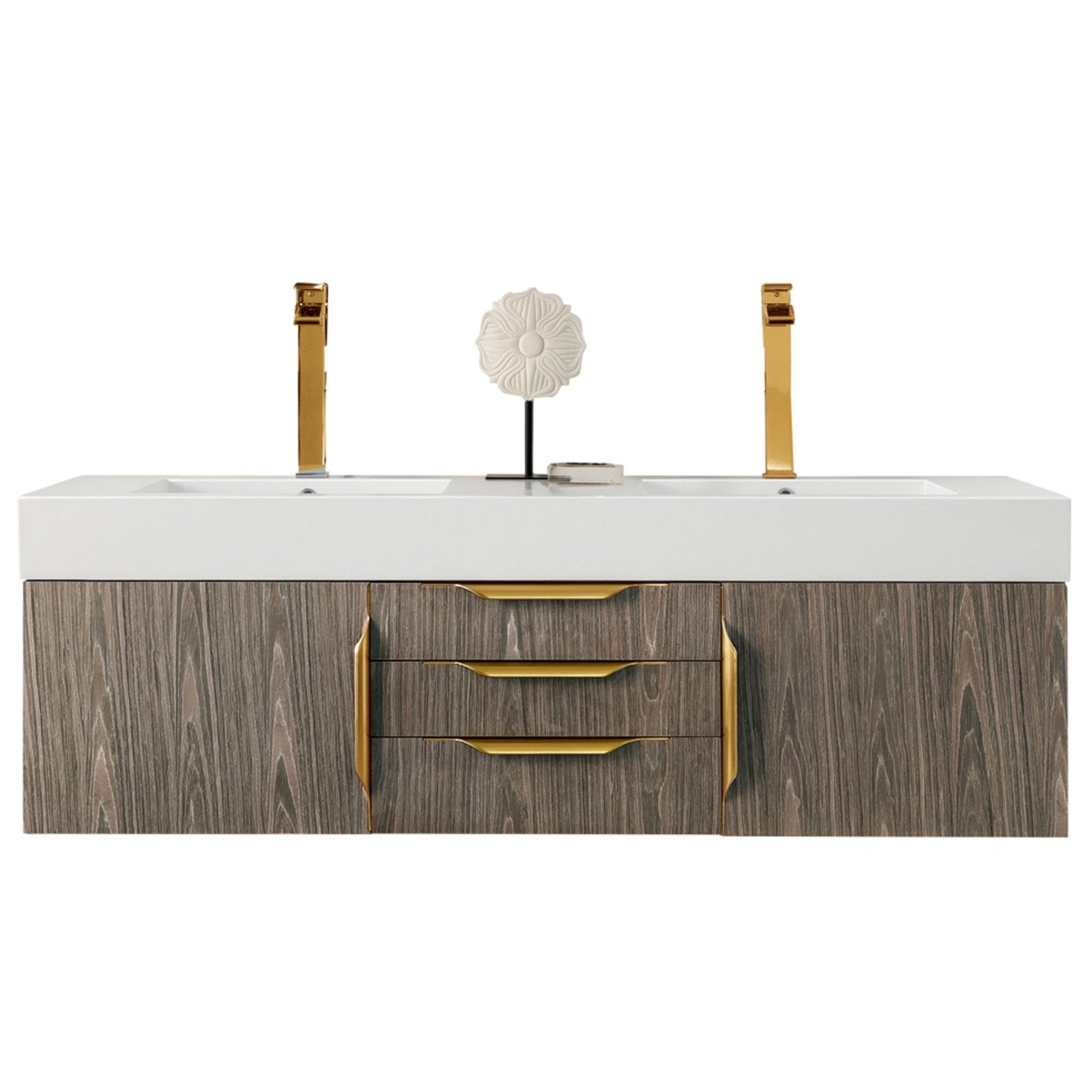 James Martin Vanities Mercer Island 59" Double Vanity - 389-V59D-AGR-G-DGG