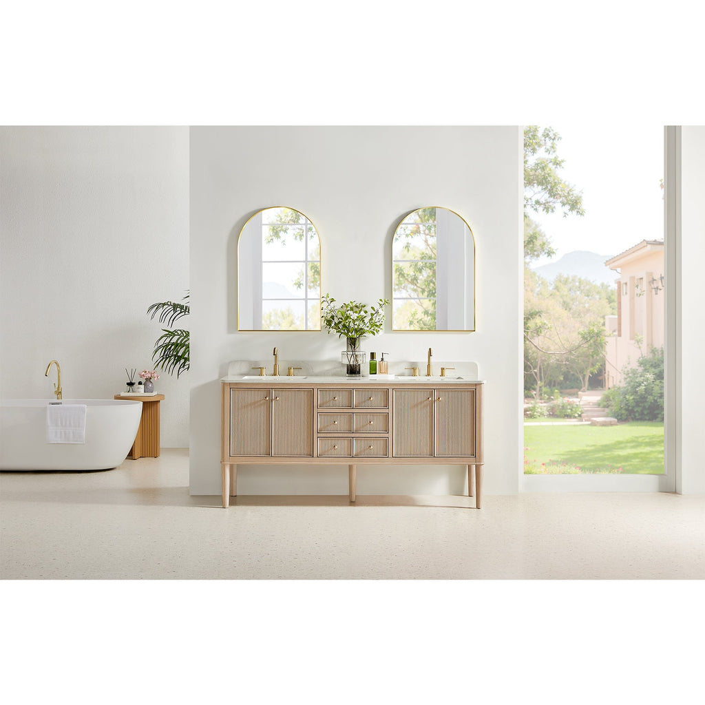 Altair Designs Blaise 48"/54"/60"/72" single/double vanity with top - 593048-LA-GW-NM