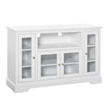 HomCom Sideboard Buffet Cabinet with Storage, Kitchen Cabinet Coffee Bar Cabinet with Glass Doors for Living Room, Kitchen, White - B08YN1ZYTJ