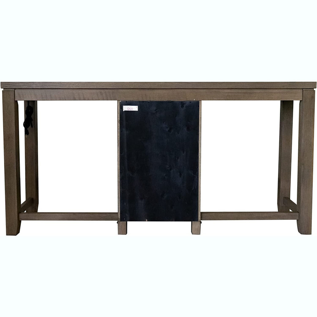Sunset Trading Saunders 71" Narrow Bar Console Sofa Table with Charging Station - ED-D18620TCB