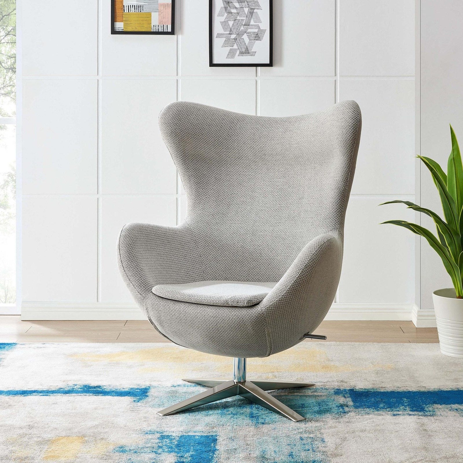 New Pacific Direct Max KD Fabric Swivel Rocker Chair  - 6300063-410