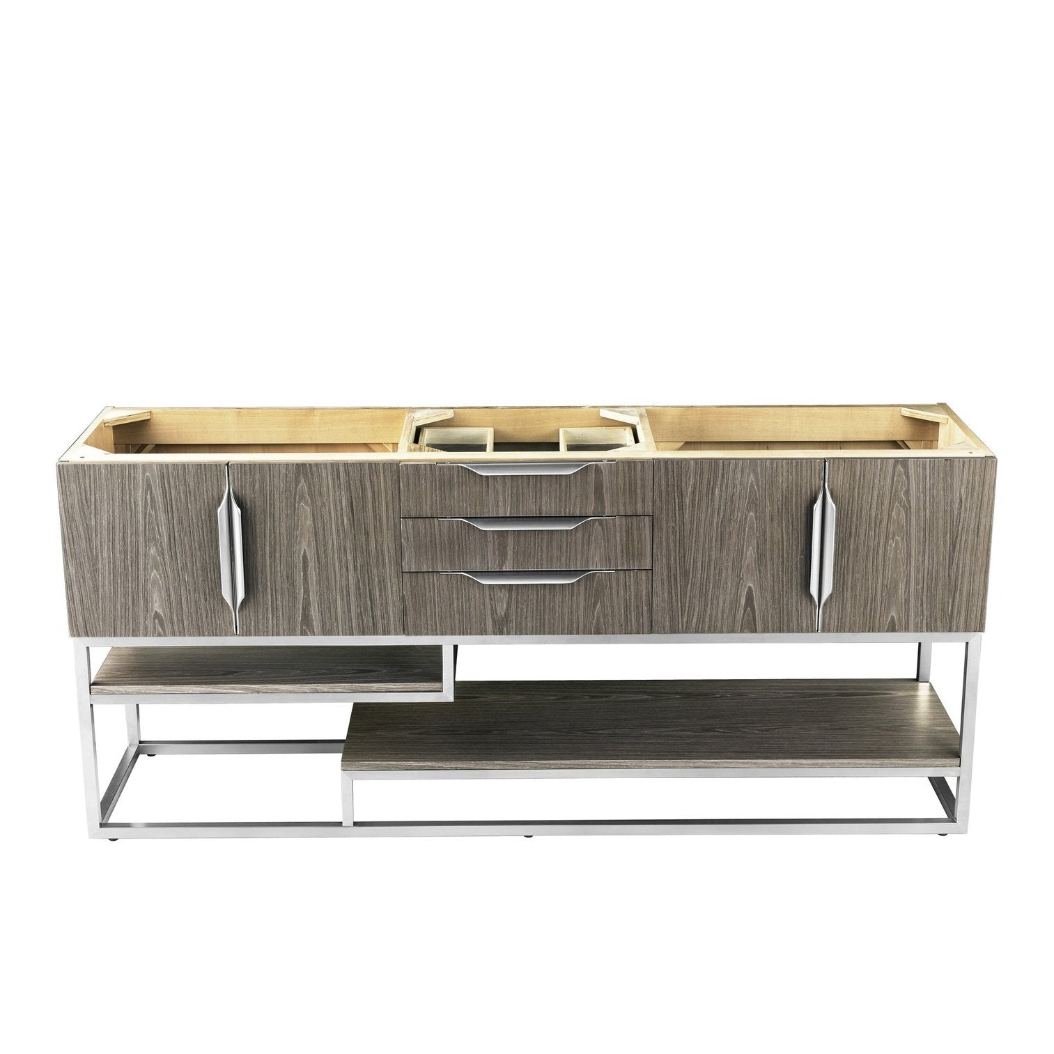 James Martin Vanities Columbia 72" Double Vanity - 388-V72D-AGR-MB-DGG