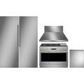 Monogram 5-Piece Package 30 Panel-Ready Premium Column Smart Refrigerator 30 Panel-Ready Premium Column Fand reezer and 48 Gas Range and 24 Integrated Dishwasher and ZVW1480SPSS 48 Hood - Monogram-ZIR301NPNII