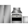 Monogram 5-Piece Package 30 Panel-Ready Premium Column Smart Refrigerator and 18 Panel-Ready Premium Column Freezer and ZGP486NDTSS 48 Gas Range and ZDT985SPNSS 24 Integrated Dishwasher and 48 Hood - Monogram-ZIR301NPNII