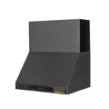 Kucht Professional 36" Wall Mount Range Hood 900 CFM in Titanium Stainless Steel - KRH363A-C