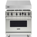 Klein Tools -Piece Package 36 Inch Freestanding Professional Gas Range and 36 Inch Wall Mount Range Hood - VGIC53626BSSLP