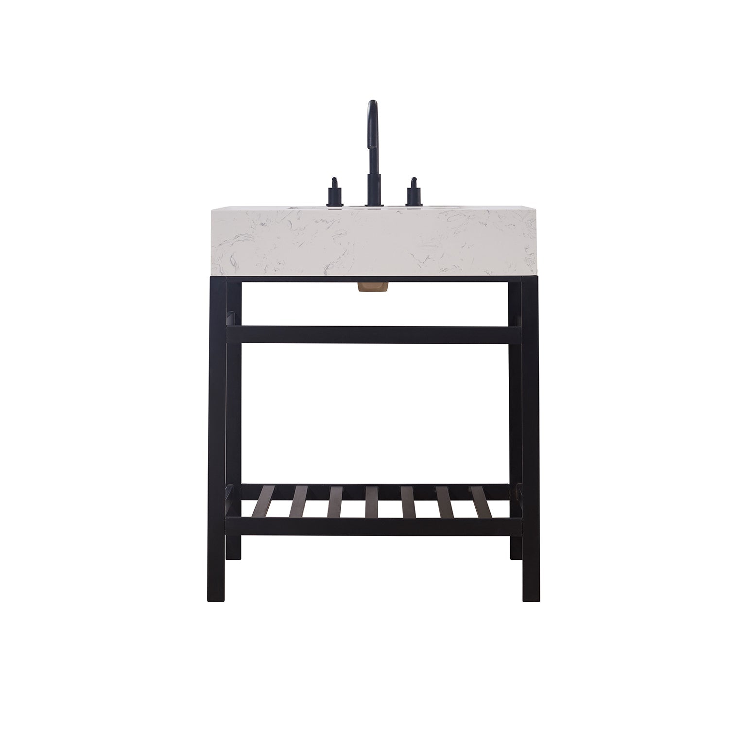 Altair Designs 30" single vanity with top - 68030-AWAP-MB-NM