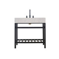 Altair Designs 36" single vanity with top - 68036-AWAP-MB-NM