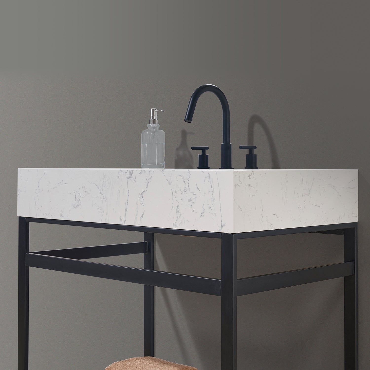Altair Designs 36" single vanity with top - 68036-AWAP-MB-NM