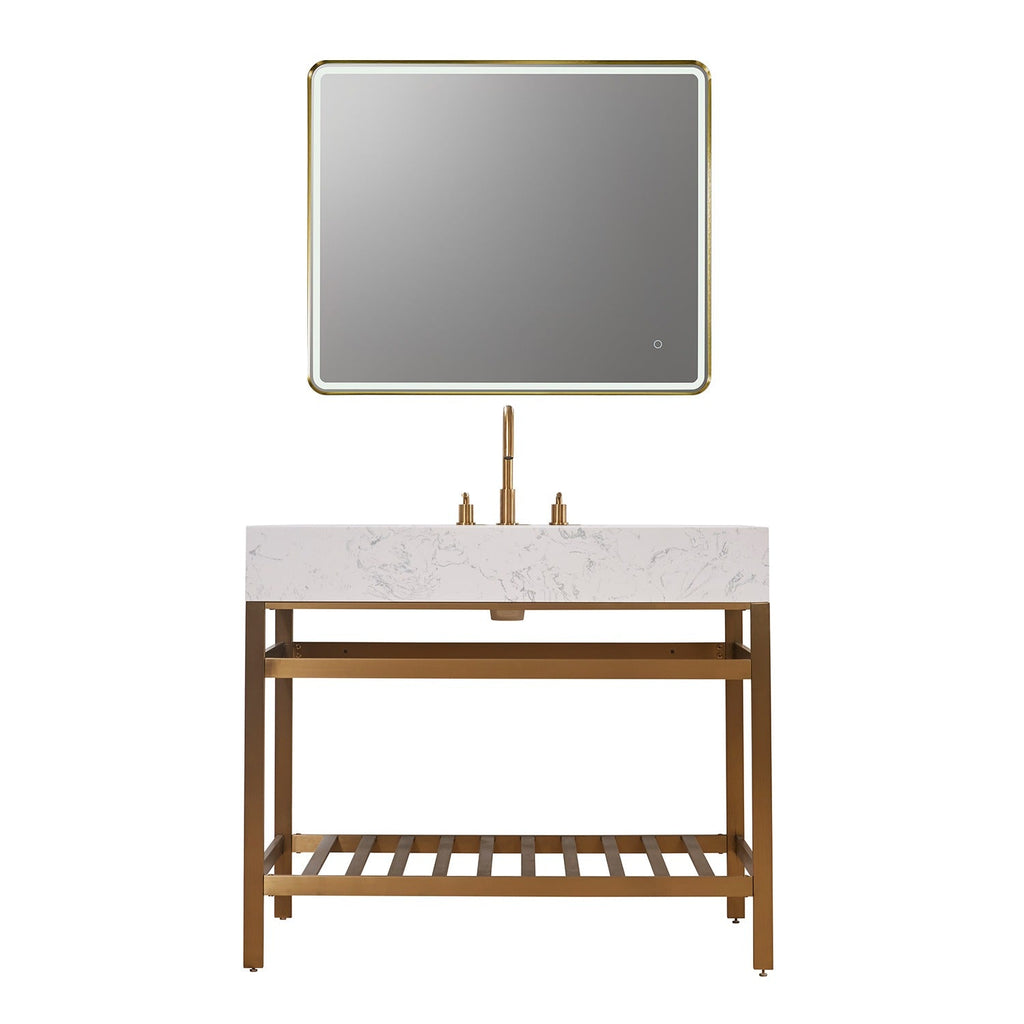 Altair Designs Merano 42" single vanity with top - 68042-AWAP-MB-NM Price