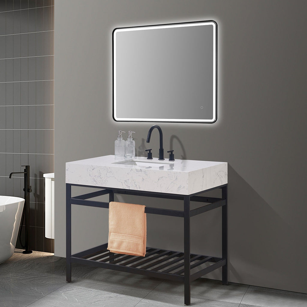 Altair Designs Merano 42" single vanity with top - 68042-AWAP-MB-NM Price