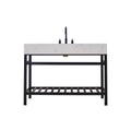 Altair Designs 48" single vanity with top - 68048-AWAP-MB-NM