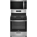 Whirlpool 2-Piece Package 30 Inch Freestanding Gas Range and 1.7 cu. ft. Over-the-Range Microwave Oven - WFG320M0MS