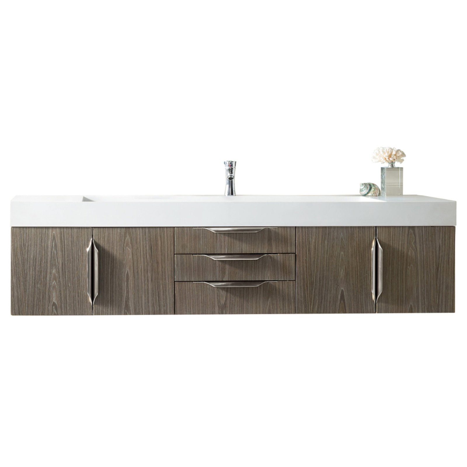 James Martin Vanities Mercer Island 72" Single Vanity - 389-V72S-AGR-G-DGG