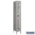 Salsbury 12" Wide Single Tier Vented Metal Locker - 1 Wide - 71168GY-A