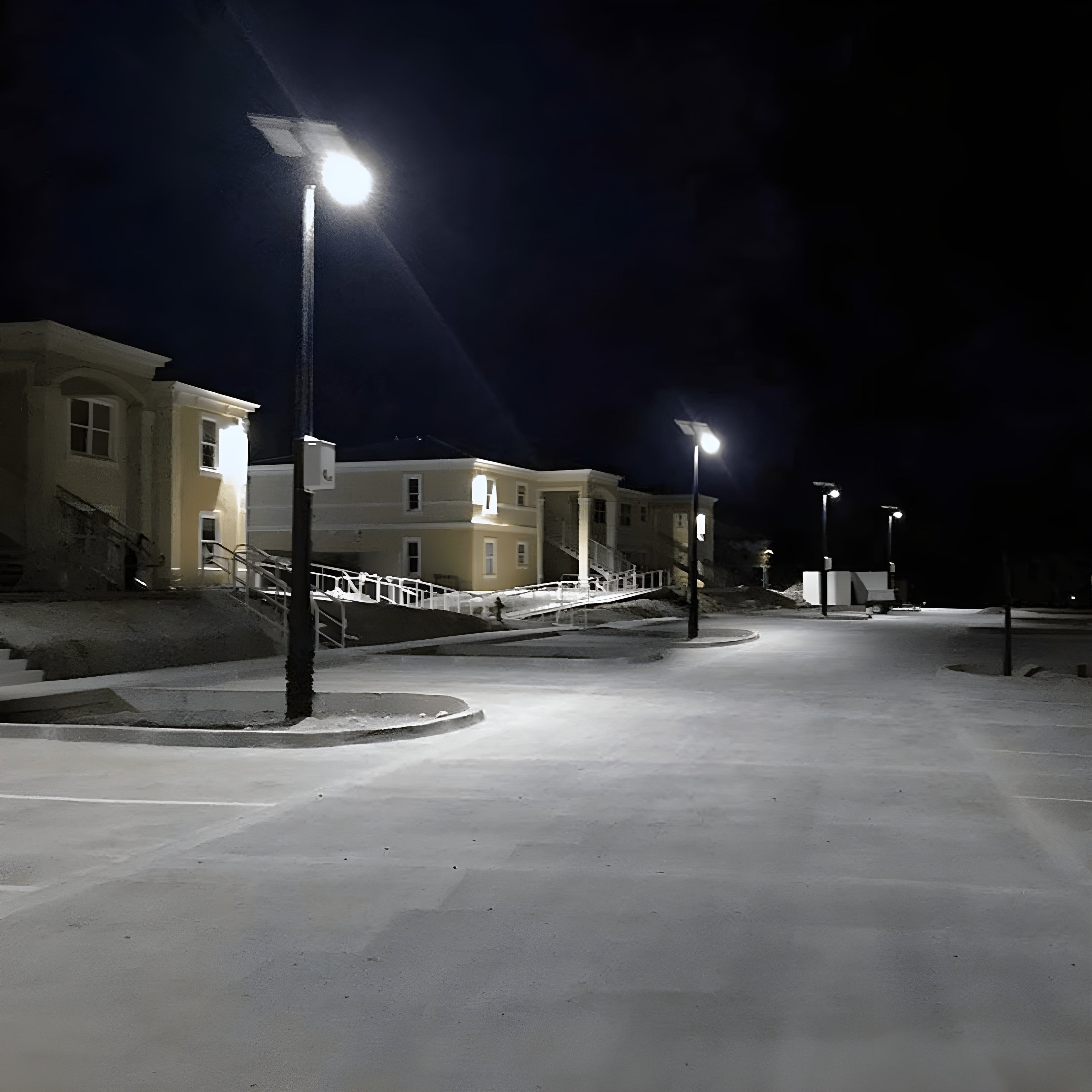 AVS Energy Solar LED Flood Light 30 Watt 4200 Lumens 5000K  - AVS-BLK-30W