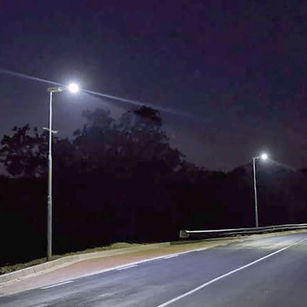 AVS Energy Solar LED Street Light 60 Watt 10800 Lumens 5000K Parking Lot Light Solar  - AVS-BF02-60WAll in One Street Light