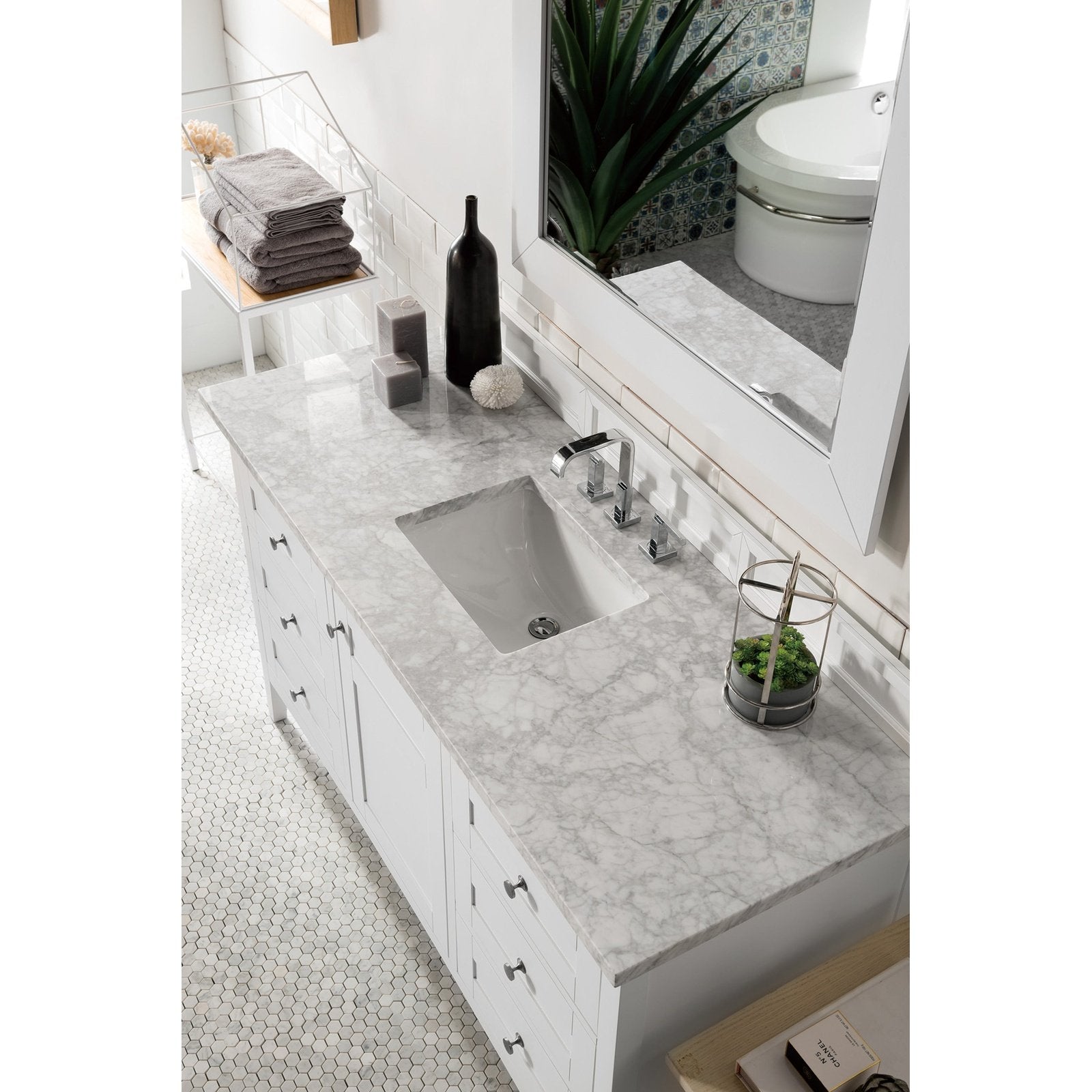 James Martin Vanities Palisades 60" Single Vanity - 527-V60S-BW-3AF
