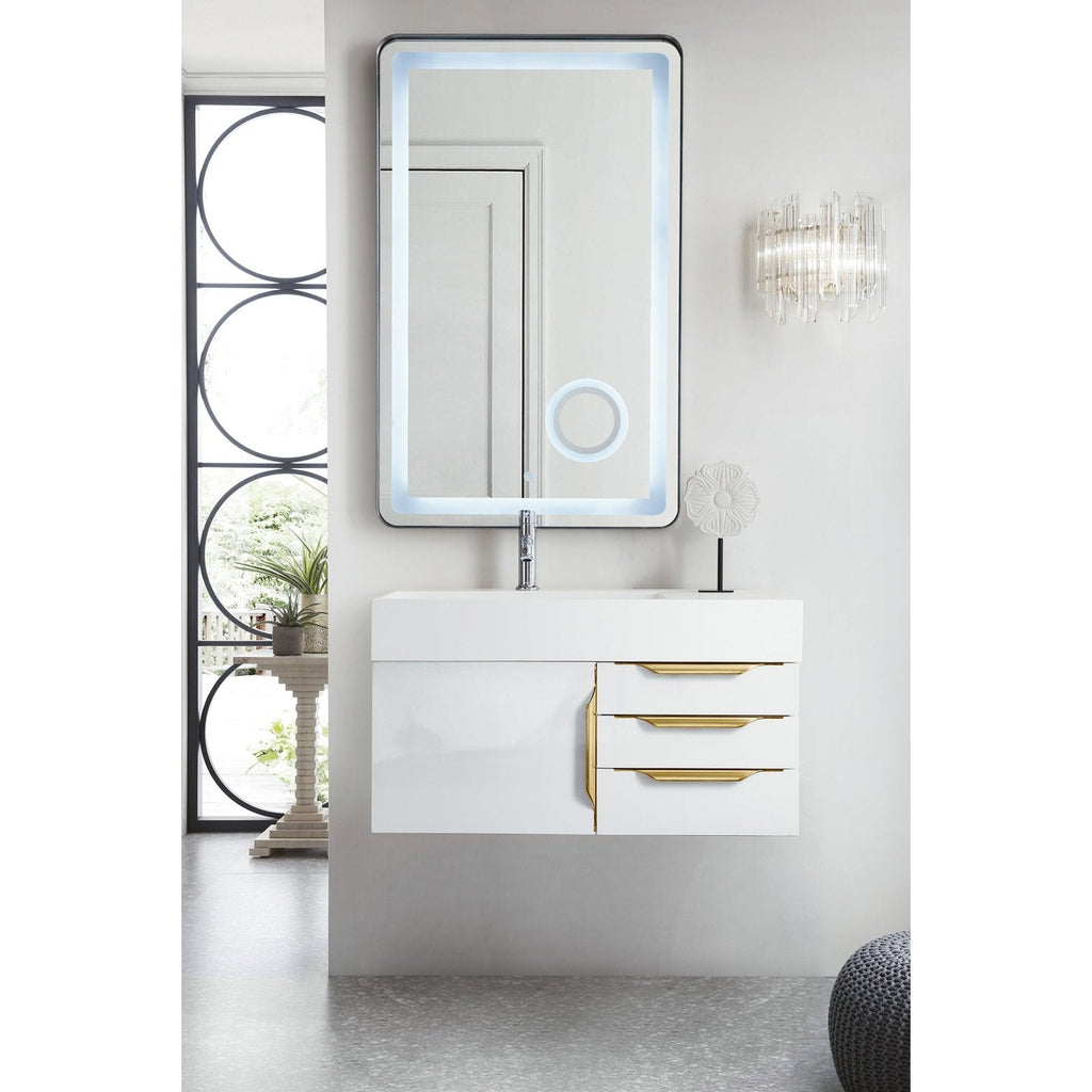 James Martin Vanities Mercer Island 36" Single Vanity - 389-V36-AGR-G-DGG