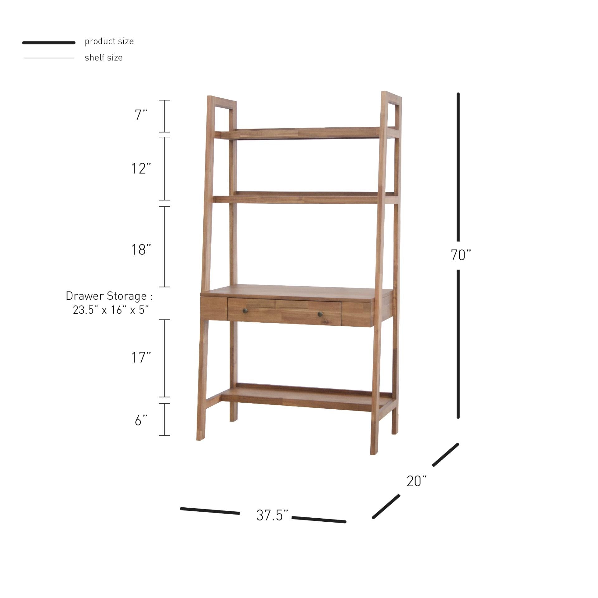 New Pacific Direct Henley Wall Desk -  8000070