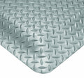 Wearwell Diamond-Plate SpongeCote UltraSoft Mat, 2' Width x 75' Length x 15/16" Thickness, Gray - 414.1516x2x75GY