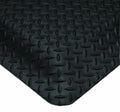 Wearwell Diamond-Plate SpongeCote UltraSoft Mat, 4' Width x 75' Length x 15/16" Thickness, Black - 414.1516x4x75BK