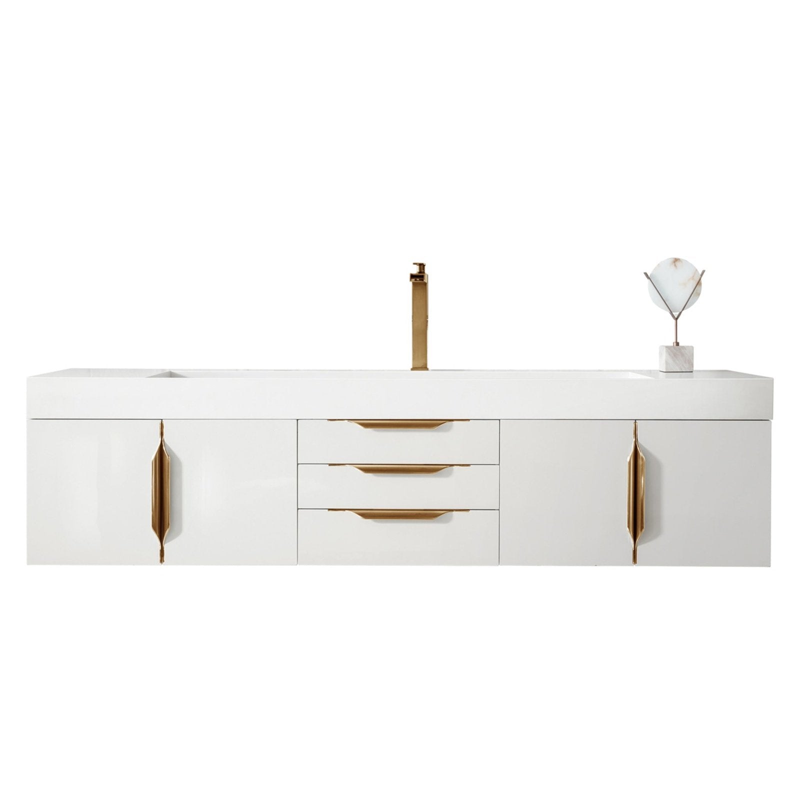 James Martin Vanities Mercer Island 72" Single Vanity - 389-V72S-AGR-G-DGG