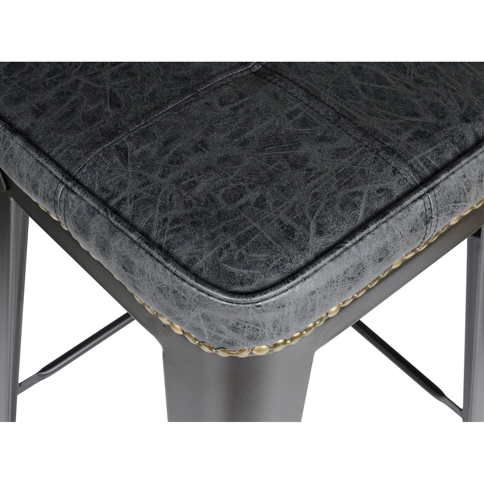 New Pacific Direct Metropolis PU Leather Low Back Counter Stool, (Set of 4) -  9300032-240