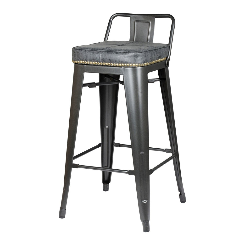 New Pacific Direct Metropolis PU Leather Low Back Counter Stool, (Set of 4) -  9300032-240