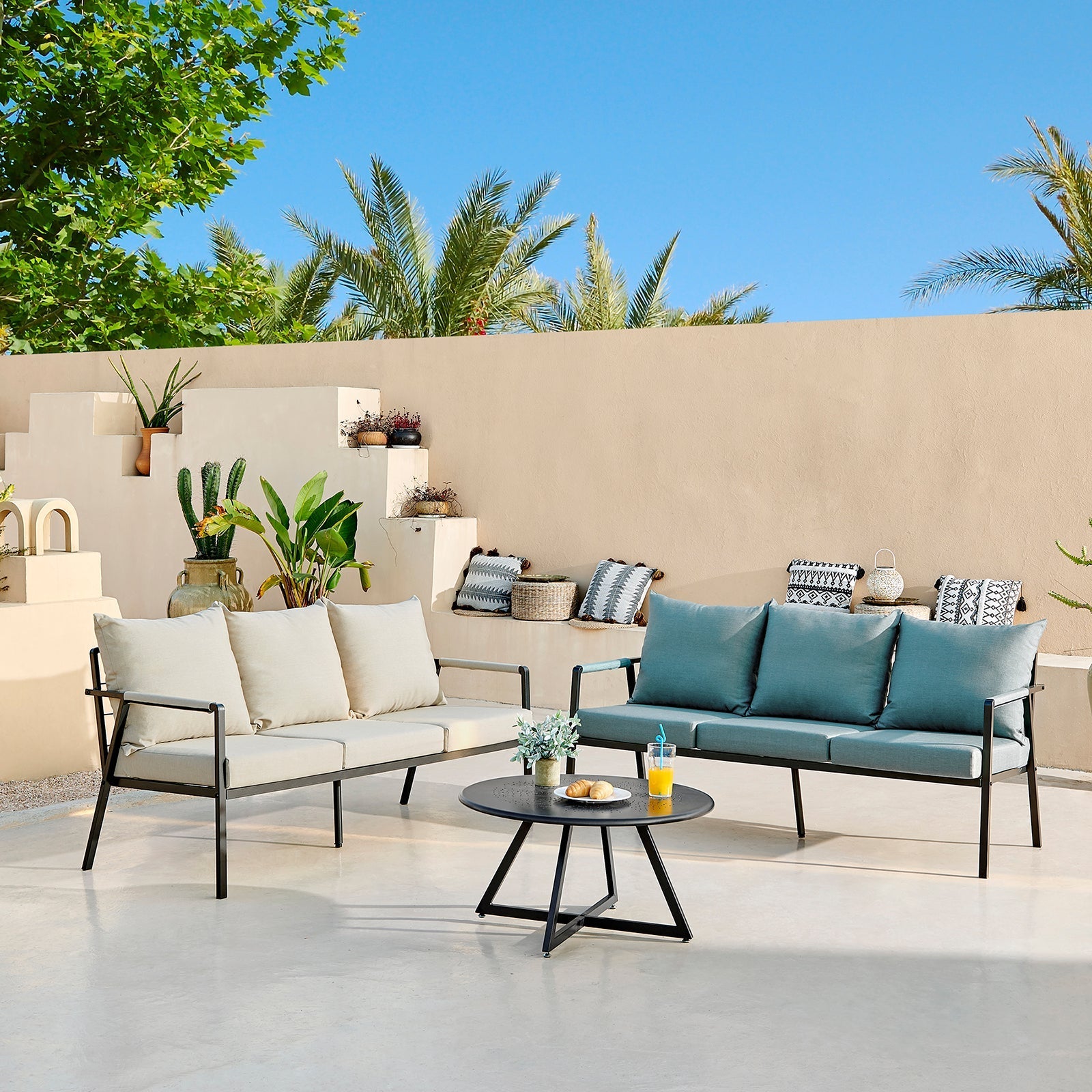 New Pacific Direct Rivano Outdoor Sofa 3 Seater 9300132-591 - 9300132-591
