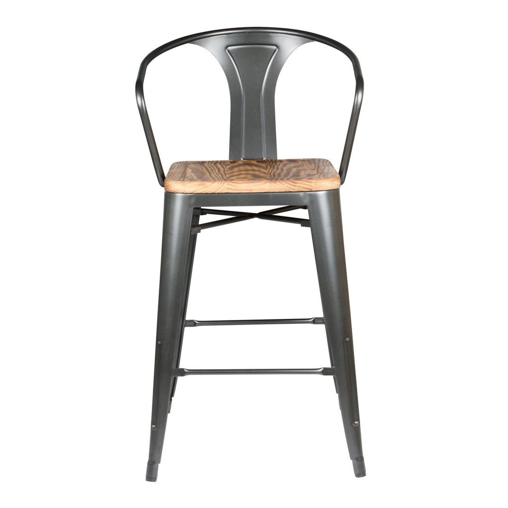 New Pacific Direct Metropolis Metal Counter Stool, (Set of 4)  - 938541-GM
