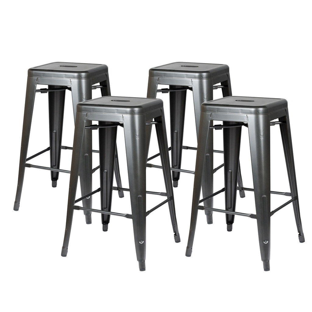 New Pacific Direct Metropolis Metal Backless Counter Stool, (Set of 4) -  938626-GM