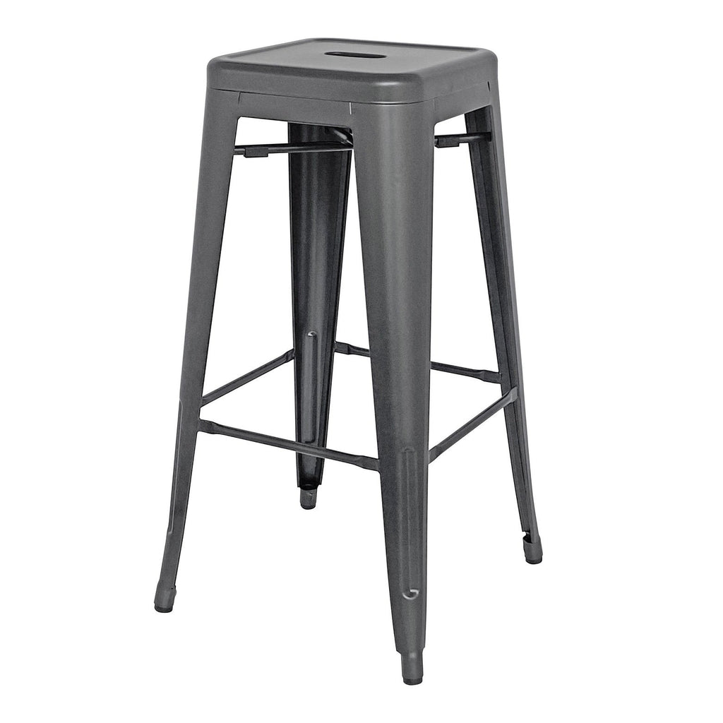 New Pacific Direct Metropolis Metal Backless Bar Stool, (Set of 4) 938630-GM - 938630-GM