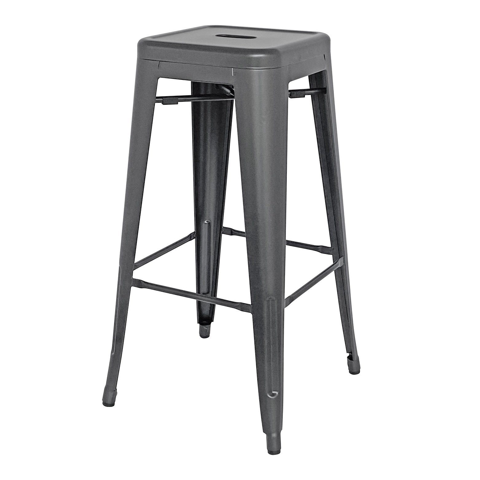 New Pacific Direct Metropolis Metal Backless Bar Stool, (Set of 4) 938630-GM - 938630-GM