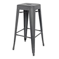 New Pacific Direct Metropolis Metal Backless Bar Stool, (Set of 4) 938630-GM - 938630-GM