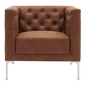 New Pacific Direct Johnson PU Leather Tufted Accent Chair -  9900072-413