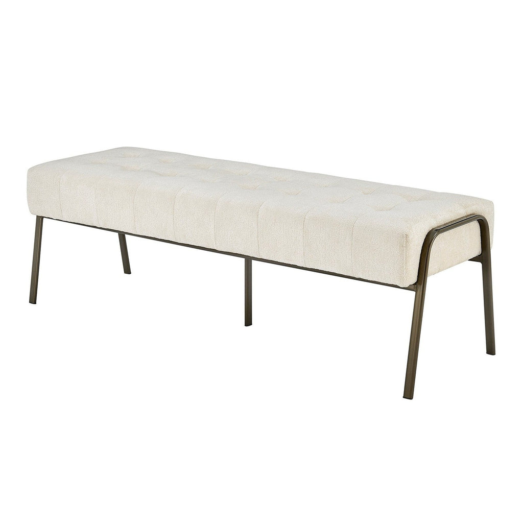 New Pacific Direct Venturi Fabric Tufted Bench -  9900081-567