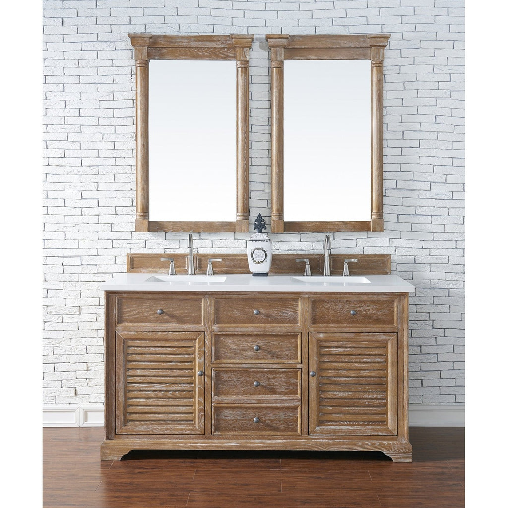 James Martin Vanities Savannah 60" Driftwood Double Vanity - 238-104-5611-3AF